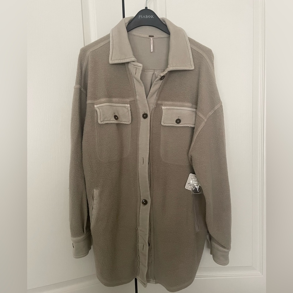 Free People Ruby Button down oversized jacket
